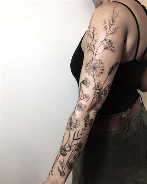 Fine Line Flower Tattoo Sleeve At Bridget Mireles Blog Fine Line Flower Tattoo Sleeve At Bridget Mireles Blog