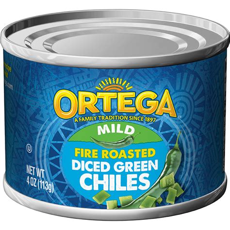 Fire Roasted Ortega Diced Green Chiles For Authentic Flavor Enhancement