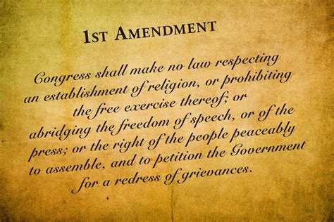 First Amendment First Amendment