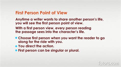 Mastering First Person Point of View: Engaging Example Inside