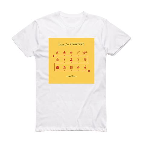 Five For Fighting 100 Years Album Cover T Shirt White Album Cover T