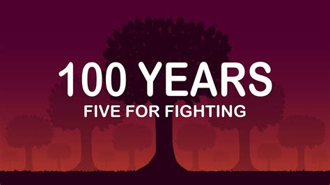 Five For Fighting 100 Years Lyrics Youtube