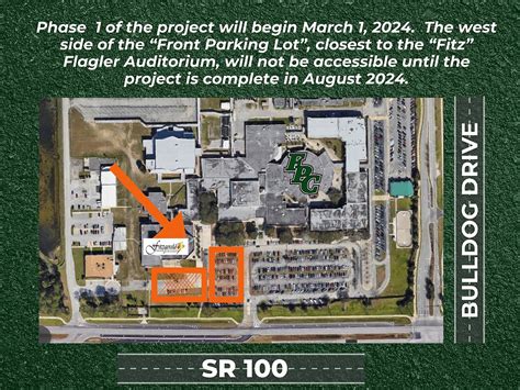 Flagler Palm Coast Parking Lot Renovation Scheduled To Begin On March 1 Flagler Palm Coast Parking Lot Renovation Scheduled To Begin On March 1