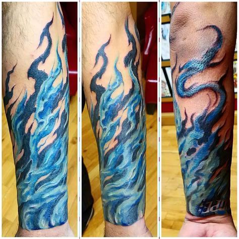 Flames Tattoo Forearm