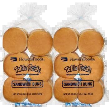 Flower Foods Table Pride 4 Hamburger Buns 24 Ct Costco