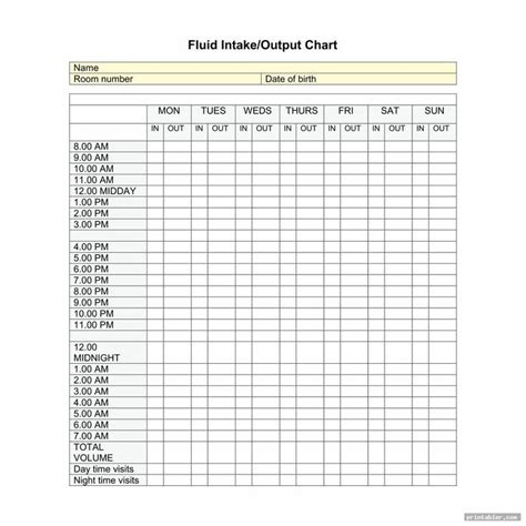 Fluid Intake Charts 10 Free Pdf Printables Printablee Fluid Intake Charts 10 Free Pdf Printables Printablee