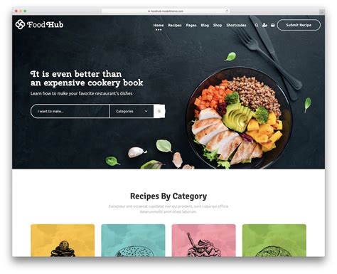 Food Service Website Templates Themeforest