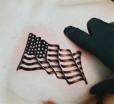 Forearm Small American Flag Tattoo Eagleviewtattoo Com