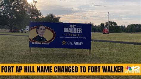 Fort Ap Hill Name Changed To Fort Walker Youtube Fort Ap Hill Name Changed To Fort Walker Youtube