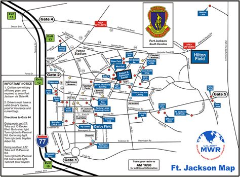Fort Jackson Map