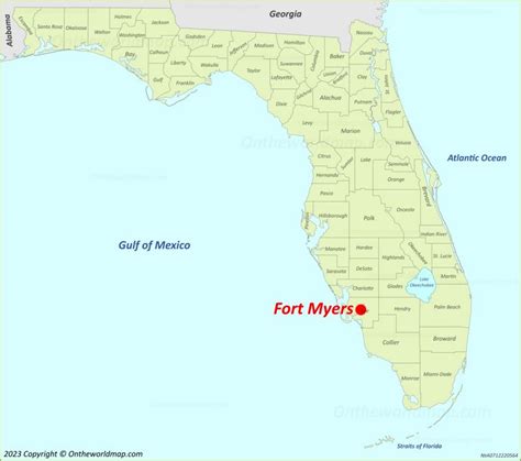 Fort Myers Location On The Florida Map Ontheworldmap Com