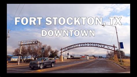 Fort Stockton Tx Driving Downtown 4K Youtube