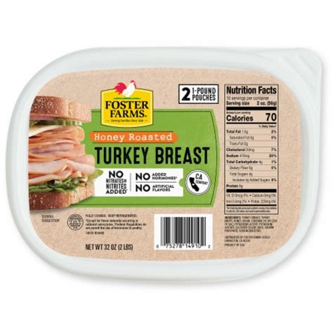 Foster Farms Sliced Honey Roasted Turkey Breast 1 Pack King Soopers