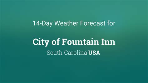 Fountain Inn South Carolina Usa 14 Day Weather Forecast Fountain Inn South Carolina Usa 14 Day Weather Forecast