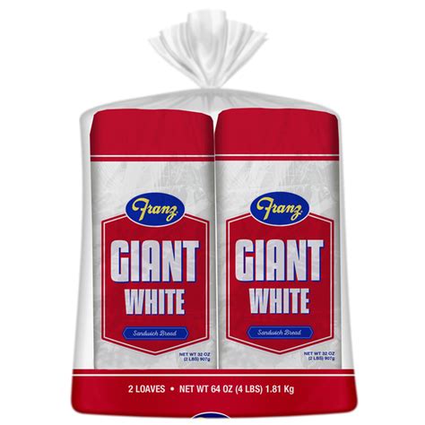 Franz Premium Giant White Bread 2 Pack 32 Oz Delivery Or Pickup Near