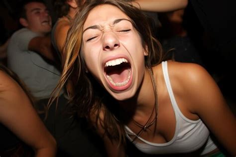 Free Photo Drunk Girl Having Fun At Party