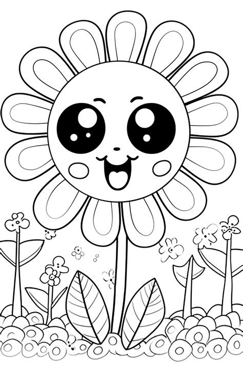 Free Printable Flower Coloring Pages For Kids Free Printable Flower Coloring Pages For Kids