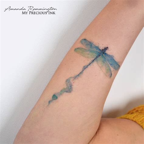 Freehand Watercolor Dragonfly Tattoo By Mentjuh On Deviantart Freehand Watercolor Dragonfly Tattoo By Mentjuh On Deviantart