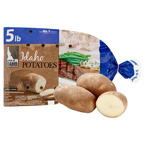 Fresh Idaho Russet Potatoes 5 Lb Bag Walmart Com