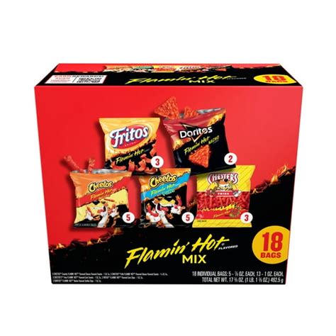 Frito Lay Flamin Hot Mix Flavored Variety Count Price