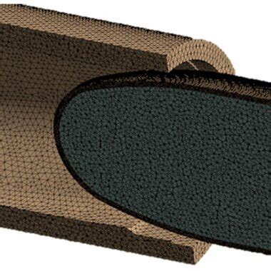 Front View Of 9 Mm Deformed Bullet In A Hexagonal Rifling Barrel A