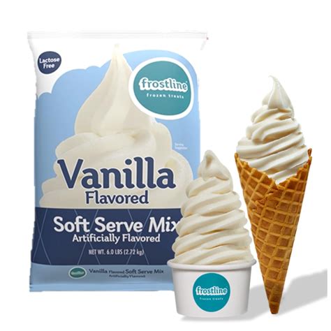 Frostline Vanilla Soft Serve Ice Cream Mix 6 Lb 96 Oz Pack Of 1