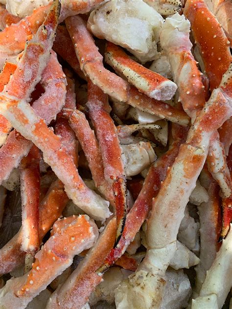 Frozen Alaskan King Crab Legs Harbor Fish Market