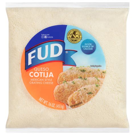 Fud Mexican Style Queso Cotija Grating Cheese Same Day Delivery Food Town