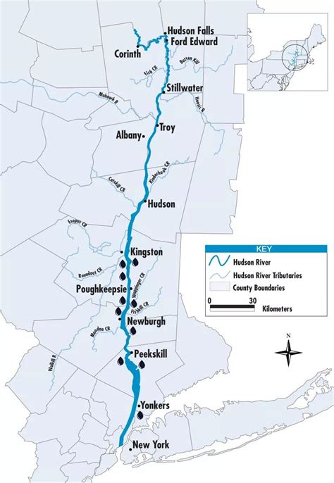 Full Hudson River Map
