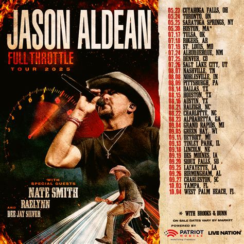 Full Throttle Tour Photo Tee Jason Aldean Official Store