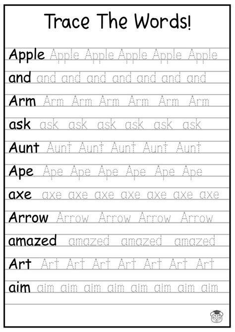 Fun Traceable Handwriting Worksheets For Kids Printable Art And Words
