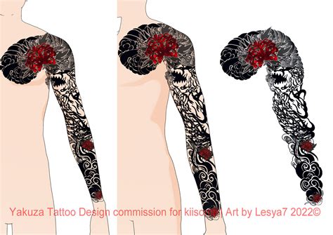 Gaaras Yakuza Tattoo Design Commission By Lesya7 On Deviantart