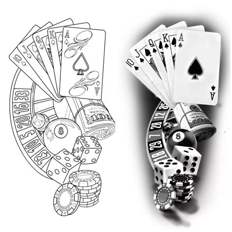Gamblers Card Tattoo Designs Tattoos For Guys Playing Card Tattoos