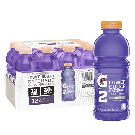 Gatorade G2 Thirst Quencher Low Calorie Grape 20 Fl Oz Shaws