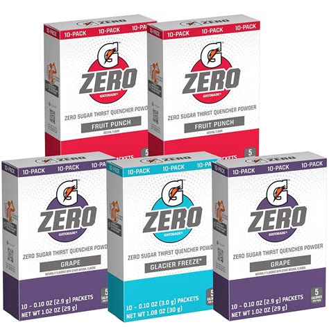 Gatorade Zero Powder Packets Hydration Mix Variety Pack Fruit Punch