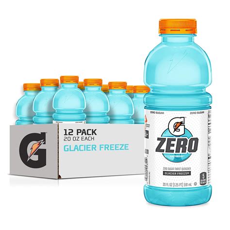 Gatorade Zero Zero Sugar Thirst Quencher Glacier Freeze 20 Fl Oz 8 Count 8 Pk 20 Fl Oz Gerbes Super Markets