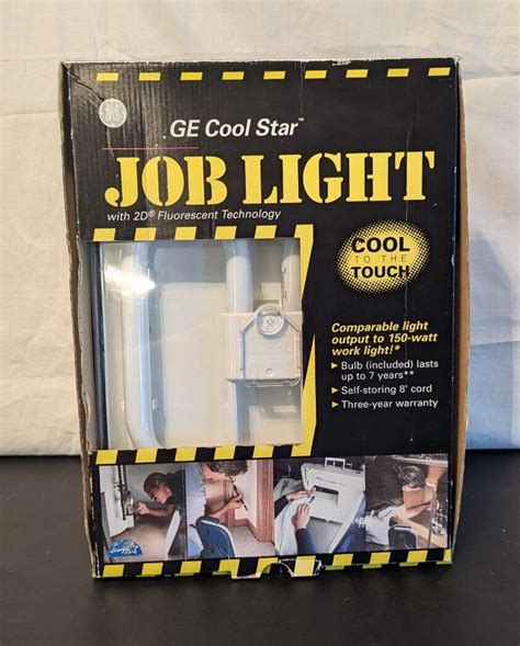 Ge Cool Star Job Work Light Lamp With Handle 2D Fluorescent Shop Corded Working Ebay
