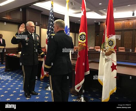 Gen John M Murray Recites The Commissioned Officer Oath Of Office