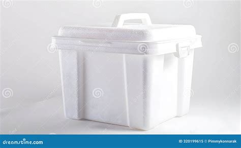 Generative Ai Cooler With Ice Styrofoam Cooler Box White Foam Plastic