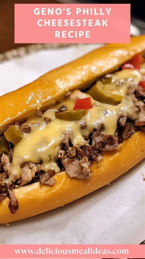 Geno Amp 39 S Philly Cheesesteak Recipe Delicious Meal Ideas