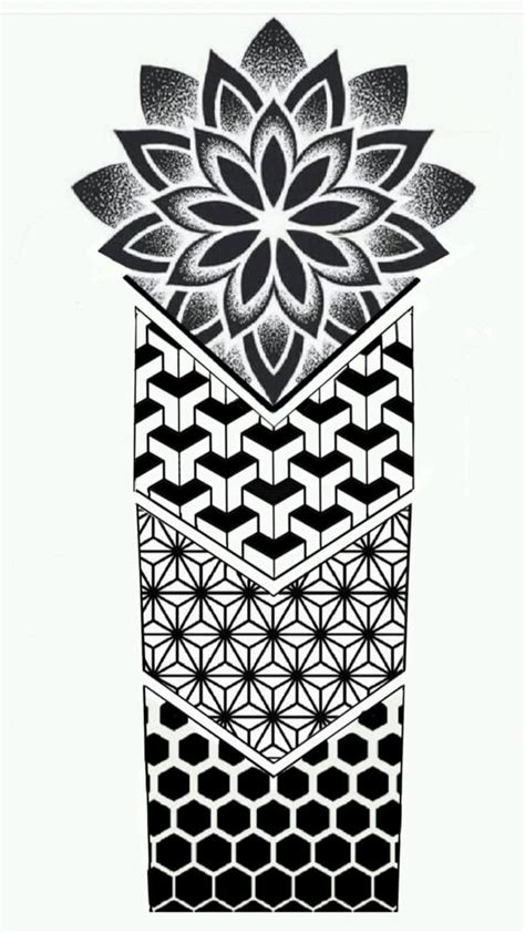 Geometric Tattoo Stencil Geometric Tattoo Sleeve Designs Geometric