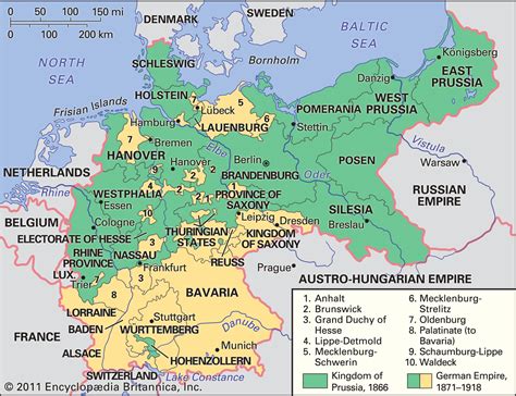 German Empire Wwi Prussia Unification Britannica