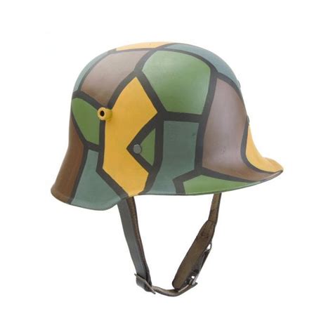 German M1918 German Ww1 Helmet With Camo Paint Warstuff Com