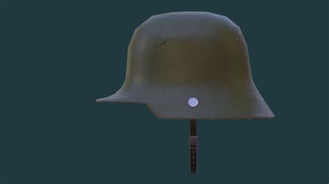 German Ww1 Helmet Asset Free Vr Ar Low Poly 3D Model Cgtrader