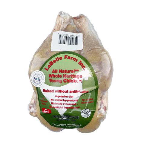 Get Labelle Heritage Halal Whole Chicken Air Chilled 3 3 35 Lb Delivered Weee Asian Market