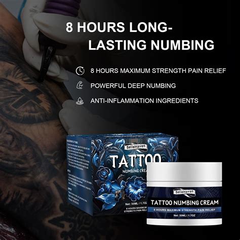 Getuscart Tattoo Numbing Cream 8 Hours Maximum Strength Tattoo