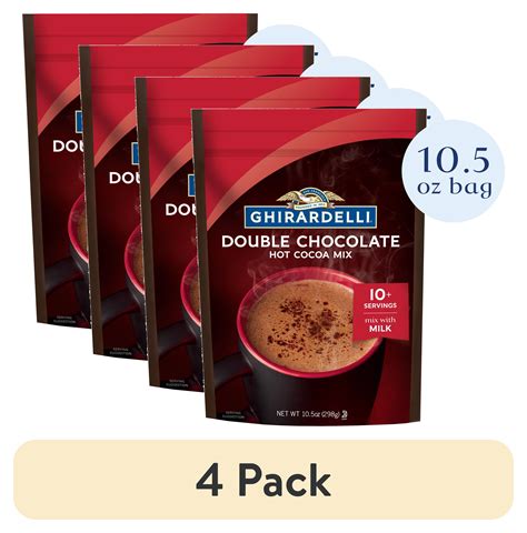 Ghirardelli Double Chocolate Hot Cocoa 10 5 Oz Pack Of 6 Premium Quality Buy Now With Express International Delivery Gosupps Com