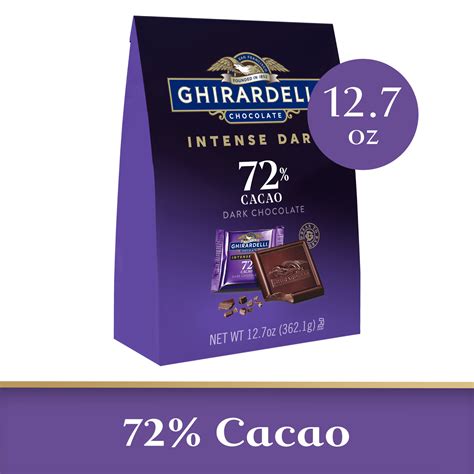Ghirardelli Intense Dark Chocolate Squares, 72% Cacao, 7.1 Oz Bag -  Walmart.com
