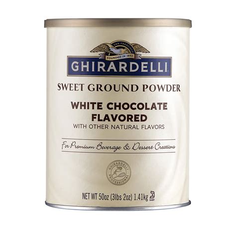 Ghirardelli Sweet Ground White Chocolate Flavor Mix 10 Lb Box