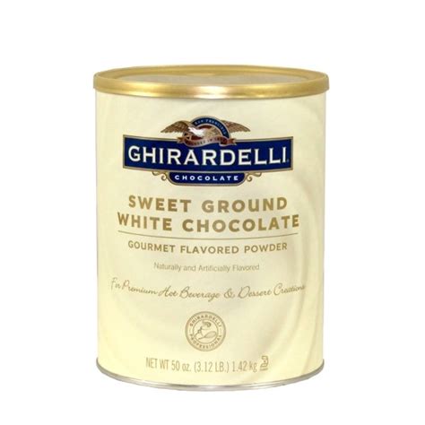 Ghirardelli Sweet Ground White Chocolate Flavor Powder 25 Pound